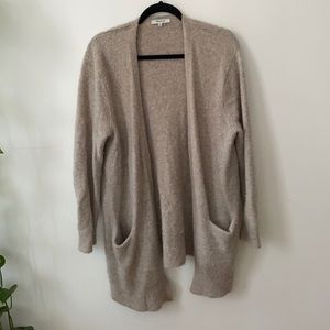 Madewell soft oatmeal open front cardigan